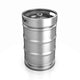Beer Keg Isolated On White Wall Decal