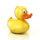 Rubber Duck 3D Illustration Wall Decal