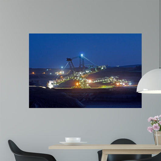 Open Pit Dusk Wall Decal
