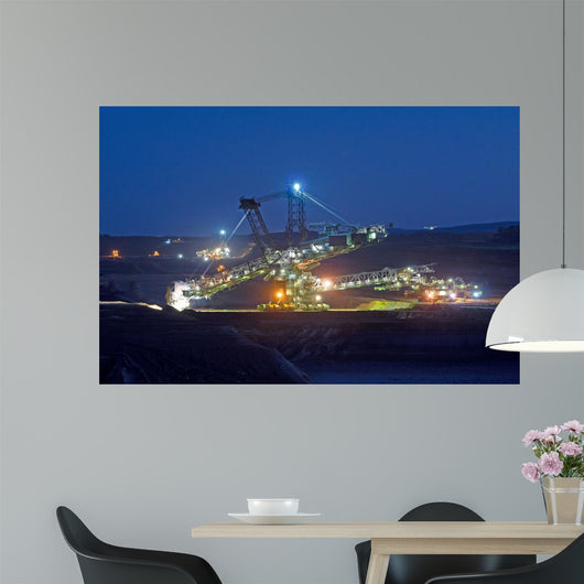 Open Pit Dusk Wall Decal