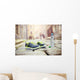 Running shoes and bottle of water Wall Mural