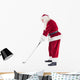 Santa Claus Is Playing Golf Wall Decal