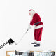 Santa Claus Is Playing Golf Wall Decal