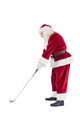 Santa Claus Is Playing Golf Wall Decal