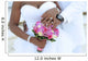 Black couple, hands and flowers Wall Mural