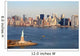 Manhattan NY skyline panorama statue of liberty Wall Mural