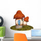 Fantasy Mushroom House Wall Decal