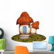 Fantasy Mushroom House Wall Decal