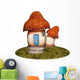 Fantasy Mushroom House Wall Decal