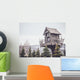 wooden tree house with a retro filter effect Wall Mural
