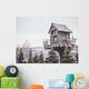 wooden tree house with a retro filter effect Wall Mural