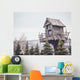 wooden tree house with a retro filter effect Wall Mural