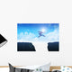 Man jumping over the ravine Wall Mural