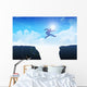 Man jumping over the ravine Wall Mural
