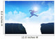 Man jumping over the ravine Wall Mural