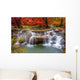 Waterfall in deep rain forest jungle (Huay Mae Kamin Waterfall i Wall Mural