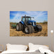 Modern Farm Tractor with Wall Decal