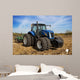 Modern Farm Tractor with Wall Decal