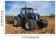 Modern Farm Tractor with Wall Decal