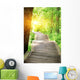 hiking trail on jiuzhaigou national park in china  Wall Mural