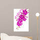 Purple Phalaenopsis Orchids up Wall Decal