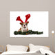 Christmas Bulldog Wall Decal