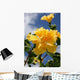 yellow double headed hibiscus Wall Mural