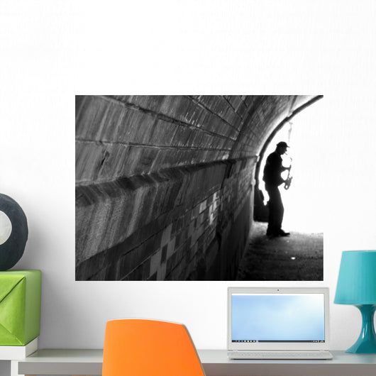 Jazz Man in New York Wall Mural