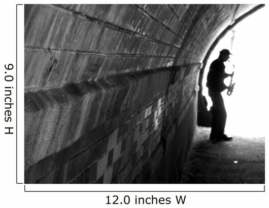 Jazz Man in New York Wall Mural