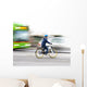 Young boy on bike Wall Mural