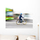 Young boy on bike Wall Mural