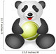 panda tennis ball Wall Decal