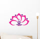 Lotus pink flower symbol vector logo design Wall Decal