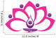 Lotus pink flower symbol vector logo design Wall Decal