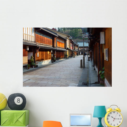 Higashi Chaya District in Kanazawa, Japan Wall Mural