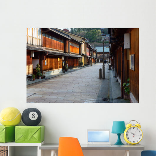 Higashi Chaya District in Kanazawa, Japan Wall Mural