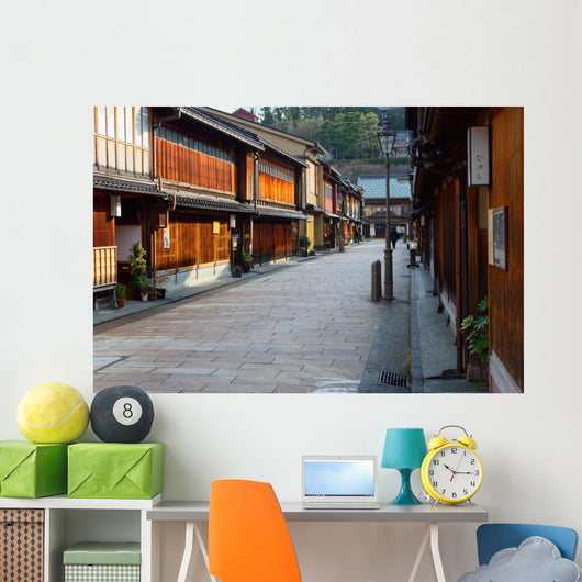 Higashi Chaya District in Kanazawa, Japan Wall Mural
