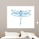 Water splash dragonfly Wall Decal