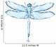 Water splash dragonfly Wall Decal