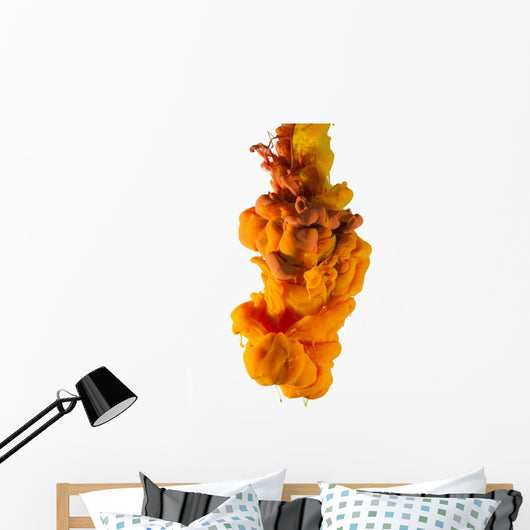 Color Dop White Yellow Wall Decal