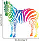Zebra Rainbow Wall Decal