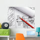 engineering and architecture drawings Wall Mural