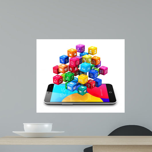 Mobile Applications and Internet Wall Decal