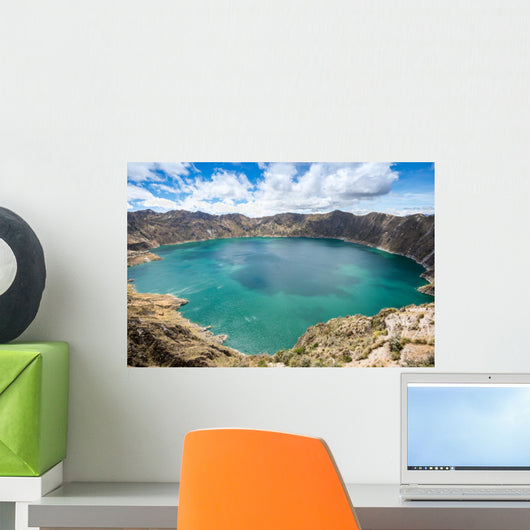 Quilotoa crater lake, Ecuador Wall Mural