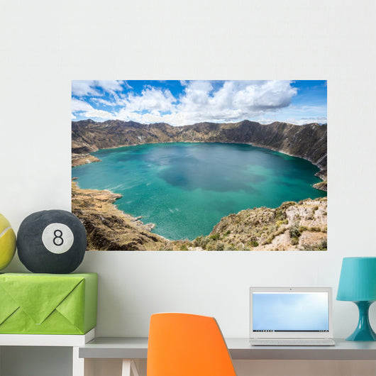 Quilotoa crater lake, Ecuador Wall Mural