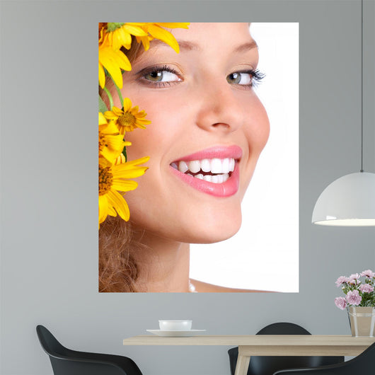 Woman Smile Wall Decal
