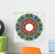 floral round pattern in ukrainian oriental ethnic style Wall Mural