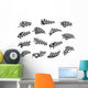 Racing sport checkered flag icons Wall Decal