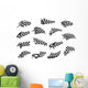 Racing sport checkered flag icons Wall Decal