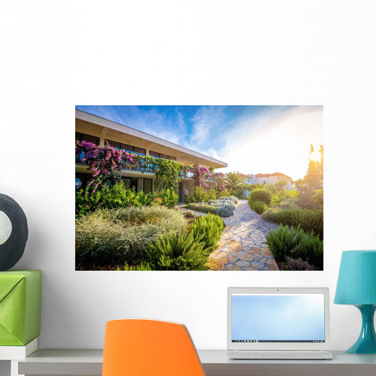 Hotel garden and terrace Wall Mural